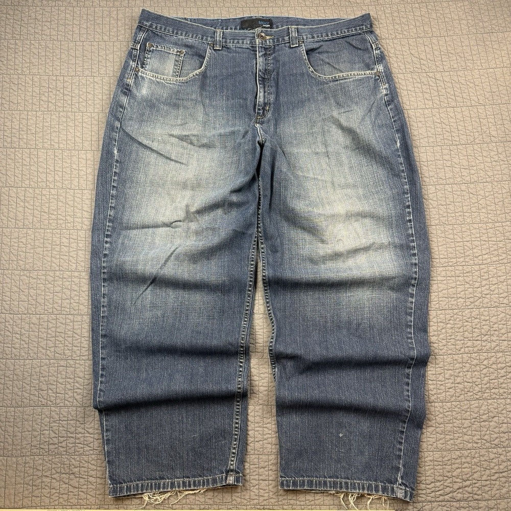 Vintage Anchor Blue Baggy Jeans‎ Men's 42x32 (42x31) Skater Y2K Loose Wide Denim